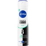 NIVEA Deodorant Spray Invisible Fresh For Black & White - 150 ml