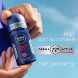 NIVEA MEN Dry Impact Anti-Transpirant Deo Roller - Deodorant - 6 x 50 ml - Voordeelverpakking