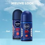 NIVEA MEN Dry Impact Anti-Transpirant Deo Roller - Deodorant - 6 x 50 ml - Voordeelverpakking
