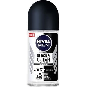 6x Nivea Men Deodorant Roller Invisible for Black & White 50 ml