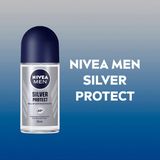 NIVEA MEN Silver Protect Dynamic Power Anti-Transpirant Deo Roller - Deodorant - 6 x 50 ml - Voordeelverpakking