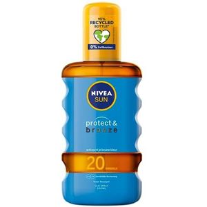 NIVEA SUN Protect & Bronze Beschermende Zonnebrand Olie Spray SPF 20 - Zonnespray - Zonbescherming - 200 ml