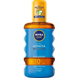 NIVEA SUN Protect & Bronze Zonnebrand Olie Spray - SPF 30 - Waterproof - Met pro-melanine extract - 200 ml