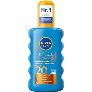 Nivea Sun Spray, zonbeschermingsfactor 20, spuitfles, bescherming en bruining, 200 ml