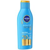 NIVEA SUN Protect & Bronze Zonnebrand SPF 20 - Zonnecrème - Met pro-melanine extract - Beschermt en ondersteunt een bruine kleur - Zonbescherming - Zonnebrandcrème - 200 ml