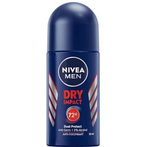 Nivea Men Nivea Men Roll-on Dry Impact Heren – 50 ml – 6 stuks