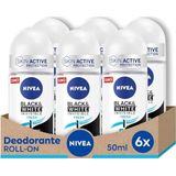 Nivea - Black & White Invisible Fresh - Deodorant - 6 x 50 ml
