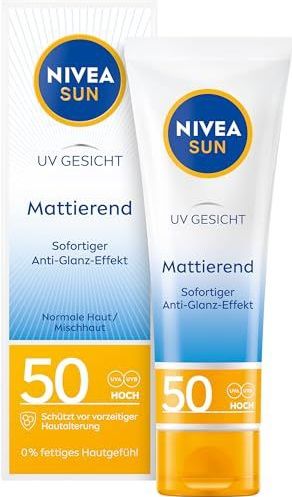 NIVEA SUN Zonnematerende gezichtscrème SPF50, 50 ml