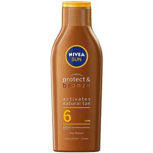 Nivea Protect & Bronze Zonnebrandcrème SPF6 - 200ml