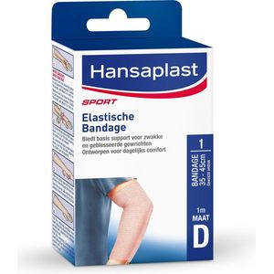 Hansaplast Sport Elastische Bandage 1m maat D (pols/elleboog)