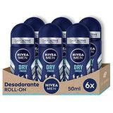 NIVEA - Men Dry Fresh - Deodorant - 6 x 50 ml - Roll-on