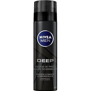 Nivea Men Deep Zwart Shaving Foam, 200 Ml