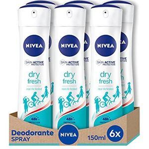 Nivea Dry Fresh luchtverfrisser, 6 verpakkingen à 150 ml