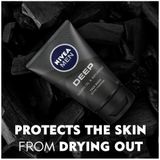 NIVEA MEN Deep Reinigingsgel - Face Wash - Gezichtsreiniging Mannen - 100 ml