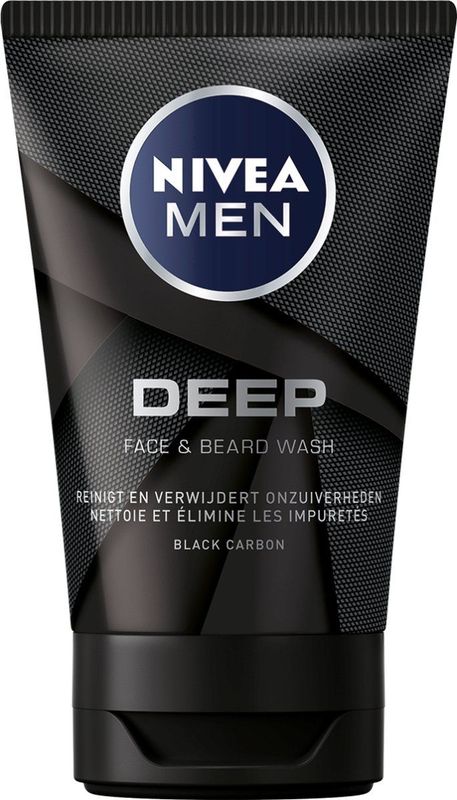 NIVEA MEN Deep Reinigingsgel - Face Wash - Gezichtsreiniging Mannen - 100 ml