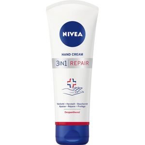 NIVEA 3-in-1 Repair Handcrème Droge Handen - Handverzorging - Hand Cream - 24 uur lange hydratatie - Hydrateert de droge huid - 6 x 100ml