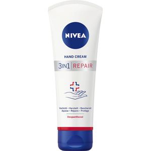 NIVEA 3-in-1 Repair Handcrème Droge Handen - Handverzorging - Hand Cream - 24 uur lange hydratatie - voor de droge huid - 6 x 100ml