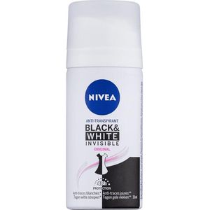 Nivea Invisible For Black & White Clear Deodorant Spray Mini 48 x 35ML - Voordeelverpakking