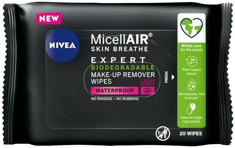 NIVEA - Micellair Expert - Make-Up Remover Wipes - 20 Stuks
