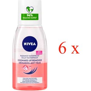 Nivea Oogmake-up Remover 6 x 125 ml