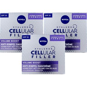 NIVEA CELLular Anti-Age Volume Filling Dagcrème - SPF 15 - 3 x 50 ml 4005900519177