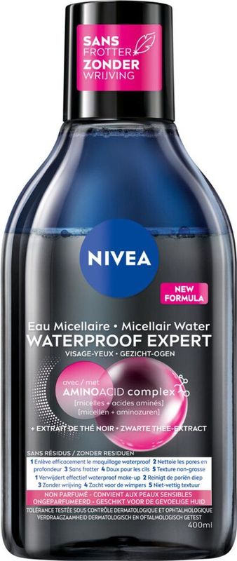 6x Nivea 0% Residu Micellair Water Waterproof 400 ml