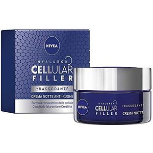NIVEA CELLULAR EXPERT FILLER Intensieve anti-aging nachtcrème SPF 15 50 ml, verstevigende anti-rimpel gezichtscrème, gezichtscrème, hyaluronzuur en zuiver foliumzuur, anti-aging nachtcrème