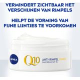 NIVEA Q10 Power Anti-Rimpel Dagcrème Gezicht - SPF 15 - Alle huidtypen - Crème Met Q10 en creatine - 50 ml