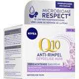 NIVEA Q10 POWER Sensitive Anti-rimpel Dagcrème - Gevoelige huid - SPF 15 - Met Q10, creatine en zoethoutextract - 50 ml