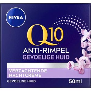 3x Nivea Nachtcreme Anti-Rimpel Q10 Power Sensitive 50 ml