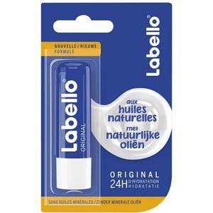 Labello - Lippenbalsem Classic - Lipverzorging - Lipbalm - Droge lippen - 24 uurs werking - Dames - Meisjes - Kunststof - blauw
