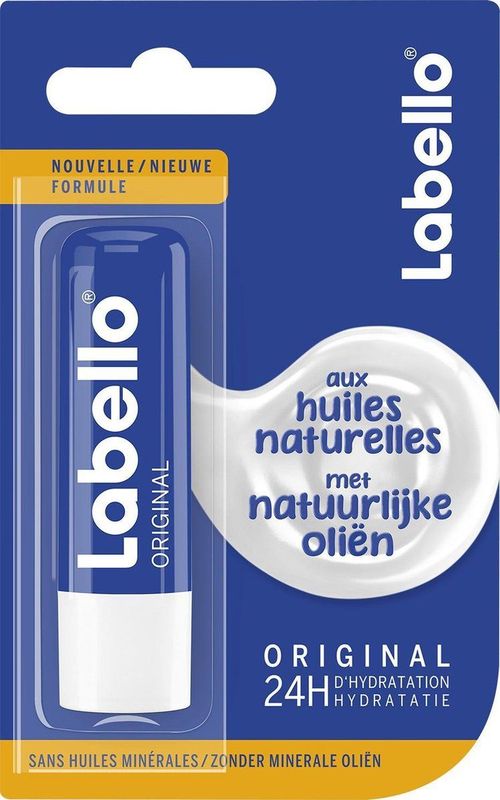 Labello - Classic - Lippenbalsem - 4,8 Gram - Natuurlijke Ingrediënten