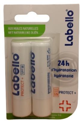 Labello - Protect Plus Lippenbalsem - SPF15 - 2x4,8g