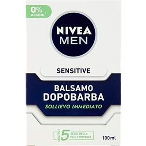NIVEA MEN Sensitive Aftershave-Balsam Extra sanft in Packung mit 100 ml, Aftershave für Herren mit Kamille und Vitamin E-Extrakt, Bartbalsam für empfindliche Haut