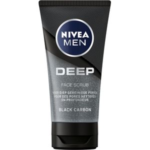 NIVEA MEN Deep Face Scrub Gezicht - Gezichtsscrub - Gezichtsreiniging - 75 ml