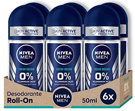 Nivea Men - Fresh Ocean - Deodorant Roll-on - Oceaangeur - 6 x 50 ml
