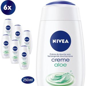 NIVEA SHOWER Creme Aloë Vera Douchecrème - 6 x 250ml - Voordeelverpakking