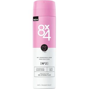 8x4 Deodorant Spray No 2 Clear Rose 150 ml