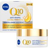 NIVEA Q10 Power Dagcrème Extra voedend – Anti-rimpel Crème – SPF 15 – Bio arganolie – Droge huid – 50 ml