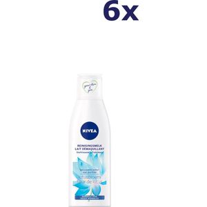 6x Nivea Visage Reinigingsmelk 200ml Lotusbloem