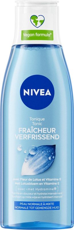 NIVEA Essentials Verfrissende Tonic - Reinigingstonic - Normale tot gemengde huid - Lotusextract - Vitamine E - 200 ml