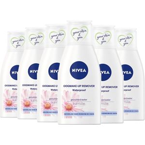 6x Nivea Oogmake-Up Remover Sensitive Kamille Waterproof 125 ml