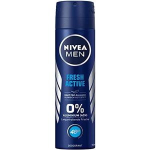 Nivea Men 81600 Fresh Active deospray 150 ml, deodorant zonder aluminium met verfrissende formule, deodorant met 48 uur bescherming, verzorgt de huid, 1 stuk