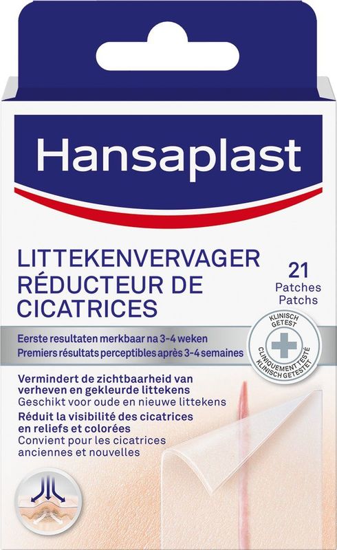 Hansaplast Littekenvervager Litteken Pleisters - Wondpleisters - Wondverzorging - 3,8 x 6,8cm - 21 Patches