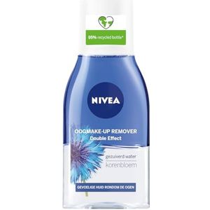 NIVEA - Double Effect - Waterproof - Oogmake-up Remover - Korenbloem - 12x 125 ml - Voordeelverpakking