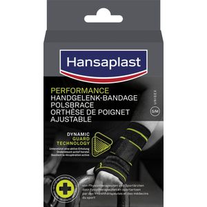 Hansaplast Performance Sport Pols Brace - Polssteun - Handbrace - One Size - Zwart - 1 Stuk