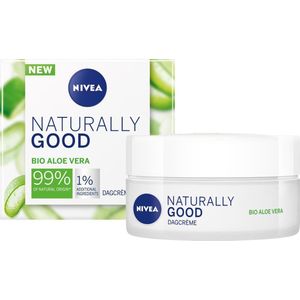 NIVEA Naturally Good Stralende Dagcrème - Gezichtscrème met Aloë Vera - Voor Normale en Gemengde Huid - 50 ml
