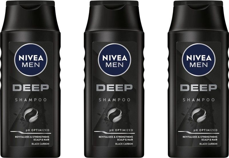 NIVEA Men - Deep Shampoo - 250 ml - Met Actieve Kool