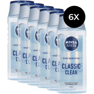 Nivea Men Classic Clean Shampoo - 6 x 250 ml