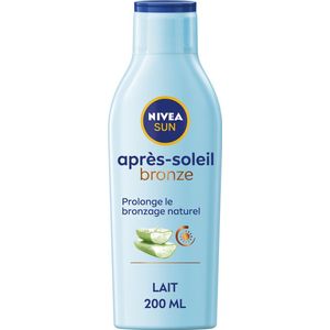 NIVEA SUN - Bronzen After Sun Melk - 200 ml - Hydrateert 48 uur - Biologische Aloë Vera